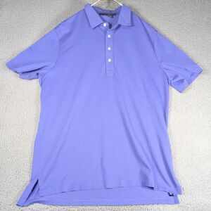 RLX Ralph Lauren Polo Shirt Mens Size Extra Large Purple Solid Golf Polo